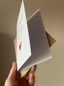 Tarjeta de Agradecimiento Personalizada de Papel Kraft Ecológico para el Dí<span class=keywords><strong>a</strong></span> de San Valentín, para É<span class=keywords><strong>l</strong></span> o Ella, Esposo y Novio - Product Image 6