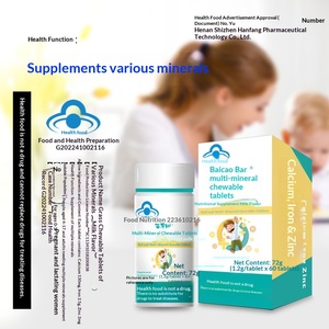 Complément Nutritionnel Multi-minéraux Hundred Grass Age Saveur Lait Calcium Fer Zinc pour Adultes – Flacon de 60 Comprimés - Product Image 5