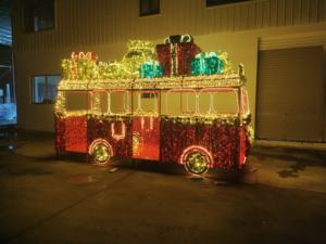 Gran colorido 3D tren escultura pantalla LED festiva Navidad <span class=keywords><strong>calle</strong></span> exterior decoración IP65 luces con motivos clasificados - Product Image 2