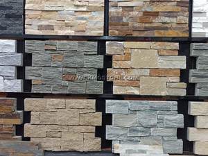 Vente en gros Carreaux de quartzite en ardoise naturelle de qualité supérieure à face divisée <span class=keywords><strong>Cheminées</strong></span> murales traditionnelles intérieures et extérieures Soutènement - Product Image 3