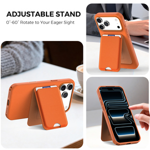 Funda para iPhone 18 Pro Max con Carga Inalámbrica, Tarjetero Magnético, Soporte y Cartera de Cuero Sintético para Modelos 17, 16, 15, 14, 13 y 12 - Product Image 5