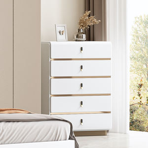 モダンラグジュアリーキングサイズ寝室家具一式、ダブル布張りベッド、マスタールーム、ホームストレージ、木製フレーム寝室家具セット - Product Image 4