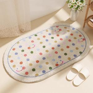 Tapis de bain antidérapant JAEZO personnalisé en gros, nouveau design, fausse fourrure de cachemire, épaisseur 3-5 mm, tapis de salle de bain, usage domestique et hôtelier, doux - Product Image 5