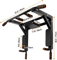 Barre de traction horizontale murale en acier robuste et portable pour usage domestique, station de barre de traction pour porte