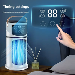 Ventilateur de bureau USB portable avec <span class=keywords><strong>humidificateur</strong></span> à brumisation et fonction minuterie, nouveau modèle transfrontalier, refroidisseur <span class=keywords><strong>d</strong></span>'<span class=keywords><strong>air</strong></span>, logo personnalisé, pour la maison et le bureau - Product Image 2