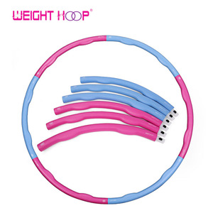 HulaHoops de plástico ecológico y equipo deportivo, aro de <span class=keywords><strong>fitness</strong></span> ponderado para ejercicio en casa, equipo de <span class=keywords><strong>fitness</strong></span> divertido en casa - Product Image 2