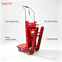 Chariot Électrique Pliable pour Escaliers, 400 kg, Batterie Lithium 48V, Plateforme Électrique Robuste pour Monter les Escaliers - Vente Chaude