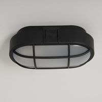 Lampe murale ovale moderne extérieure IP54 E27, étanche, avec abat-jour en PC