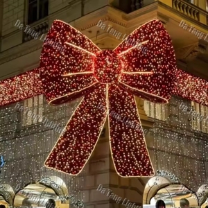 Motifs lumineux en ruban pour ajouter une profondeur visuelle aux décorations de Noël dans les places publiques, les centres commerciaux et les cours d'hôtels - Product Image 5