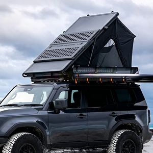 Camping Outdoor Aluminum Roof Top Tent <b>Car</b> Rooftop Tent Hard Shell Triangle Dachzelt Clamshell Campers Hard Shell Top Roof Tent - Product Image 3