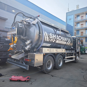 Camion d'aspiration des eaux usées Shacman 6X4, camion de nettoyage des fosses septiques diesel à vendre - Product Image 1