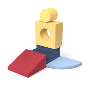 Jouets d'empilage éducatifs et sûrs avec des formes géométriques, blocs de jeu souples pour grimper et ramper à l'intérieur, salle de sport pour tout-petits - Product Image 2