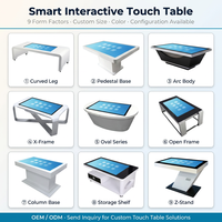 Mesa de Centro Interactiva Digital con Pantalla Táctil LCD Inteligente 4K HD para Juegos, con Sistema Android/Windows para Fines Educativos