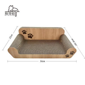 Op Voorraad Duurzaam Aangepast Ontwerp 2 In 1 Modern Milieuvriendelijk Kattenkrabber Golfkarton Loungebed - Product Image 2