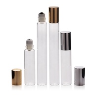 Flacon roll-on en verre pour parfum TP-3-23 5ml 10ml avec bille en acier inoxydable pour liquides