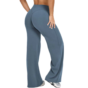 M322 Leggings de Yoga de Secado Rápido con Cintura Elástica Media, Largos para <span class=keywords><strong>Mujer</strong></span>, de Alta Elasticidad, Suaves, Transpirables y Acampanados para Entrenamiento - Product Image 1