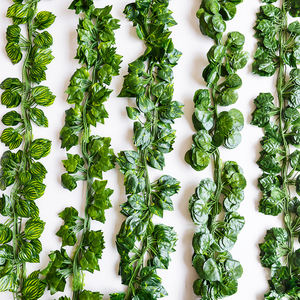 หญ้าเทียมตกแต่งบ้าน73ใบ parthenocissus สีเขียวกุห<span class=keywords><strong>ล</strong></span>าบหวายเครื่อง<span class=keywords><strong>ป</strong></span>รับอากาศ - Product Image 1