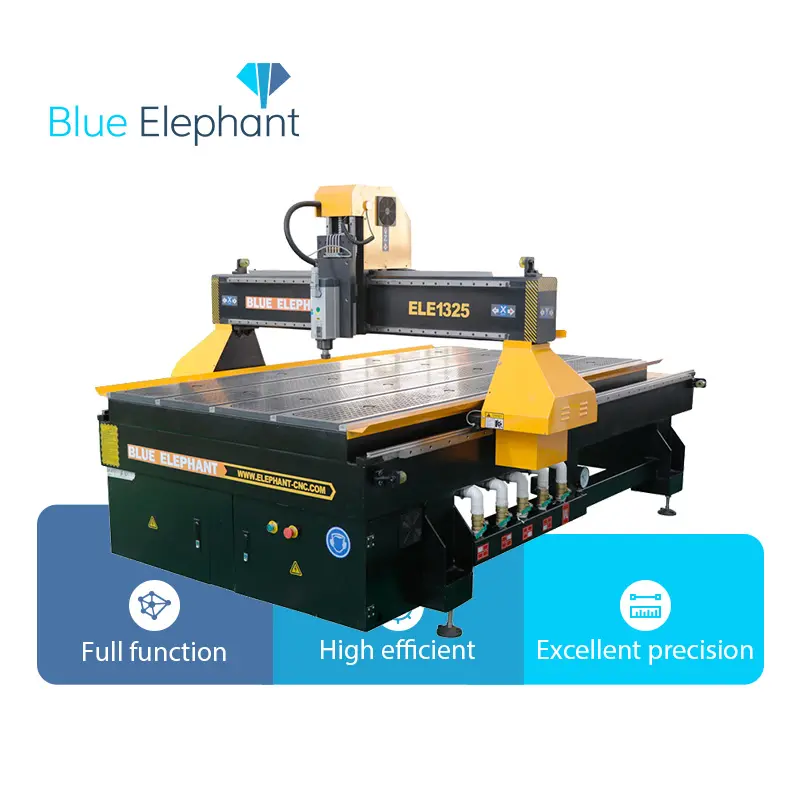 Hot selling !! Blue Elephant 4x8 ft Wood Cnc Router , Wood Router Machine 3 Axis