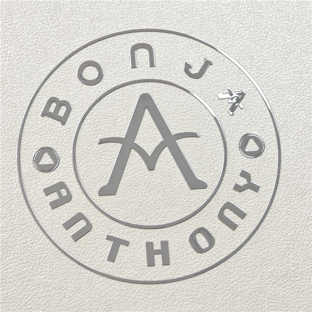 BOTU Customized Printing Metal Decal 3D Transferred Electroforming Thin Metal Pure Nickel Stickers Logo Labels