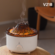 Mini diffuseur d'aromathérapie pour la maison, diffuseur de cheminée simulée, humidificateur d'air à flamme 560ML, diffuseur d'ambiance coloré