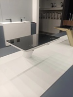 Meiyani Distributeur de savon à capteur de luxe 2-en-1 en laiton et Robinet de lavabo à détection pour salle de bain