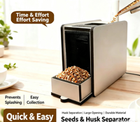 Séparateur de graines pour oiseaux de type tiroir, souffleur automatique de nourriture pour oiseaux, décortiqueur de graines
