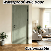 Kit de porte WPC résistant aux rayures avec cadre WPC pour la construction résidentielle de maisons jumillées, fourni directement par l'usine