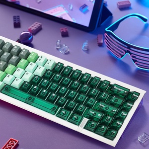 <span class=keywords><strong>Teclado</strong></span> Mecánico Magnético de Alta Gama con Teclas PBT Sublimadas con Diseño de Montaña Nevada de Hawái, Juego Completo Pequeño, Impresión por Sublimación en PC, Original de Fábrica - Product Image 4