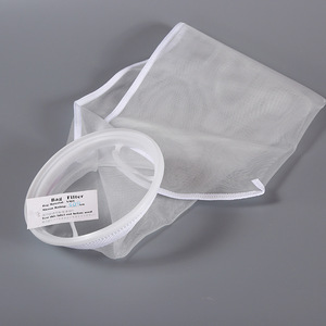 Pure Health Nylon <b>Mesh</b> Filter Bag Size 2 With <b>Plastic</b> Ring For Liquid Filtration - Product Image 1