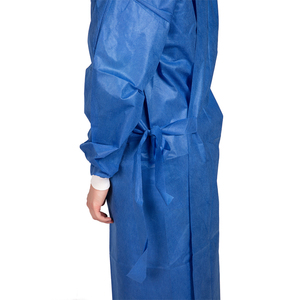 Batas Quirúrgicas Desechables de Color Azul Oscuro, No Estériles, Ortopédicas, de Tela No Tejida SMS, para Quirófano - Product Image 5