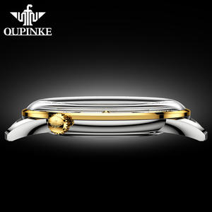 Reloj Oupinke 3269 Original de Lujo Ultrafino para Hombre, Automático, Mecánico, Delgado, con Fecha, Marca Relogio Masculino, Correa de Cuero - Product Image 5