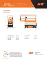 Plateforme élévatrice à ciseaux hydraulique mobile de haute qualité JLG R3246 Électrique 2,69x1,14m Table Capacité 4 personnes Acier rapide Chine