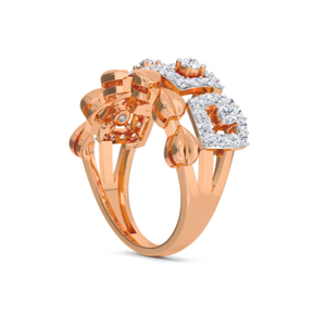 Bague en diamant de taille marquise cultivé en laboratoire majestueux pour femmes, remplie de détails exquis mettant en valeur l'éclat radieux et le charme intemporel - Product Image 3