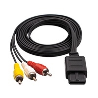Câble AV/RCA pour Nintendo 64, 1.8M, cordon Audio/vidéo, accessoire pour console de jeu Super N64/SNES