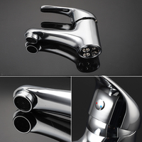 TIEMA robinet de lavabo personnalisé, évier chromé de haute qualité robinet de salle de bains sanitaire mélangeur de lavabo en laiton