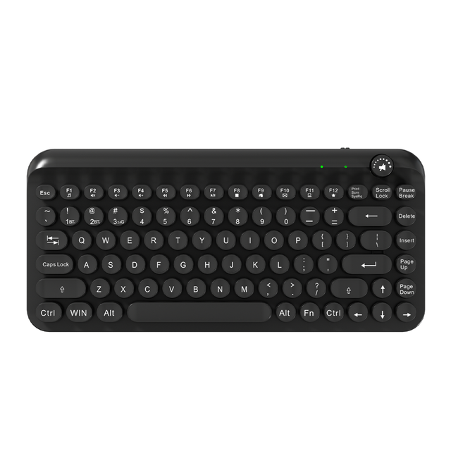 85 KEYS 2.4G Rechargeable Wireless Keyboard Retro Round Keycaps Laptop Computer Accessory-New Product