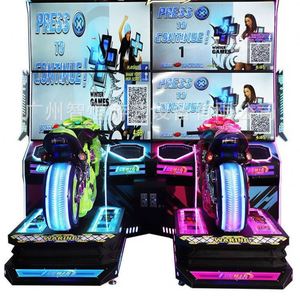 Simulateur de course de moto dynamique grand format, style anime urbain, avec éclairage de luxe, pour équipement de divertissement, Source - Product Image 3