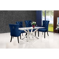 Chaises de salle à manger avec dossier en velours nordique, sièges de luxe, bagues avec jambes en bois, vente en gros, 9 pièces