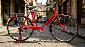 <span class=keywords><strong>Bicicletta</strong></span> vintage <span class=keywords><strong>da</strong></span> <span class=keywords><strong>28</strong></span> pollici accattivante per il pendolarismo urbano, bici retrò per fotografia, bici vintage con manubrio a goccia in stile antico - Product Image 4