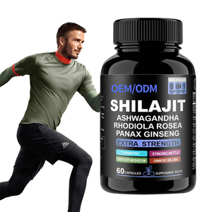 Cápsulas de Shilajit Orgánico del Himalaya OEM ODM con Ácido Fúlvico <span class=keywords><strong>y</strong></span> Ginseng, Suplemento Herbal Natural para el Apoyo Inmunológico en Adultos, Sin OMG - Product Image 1
