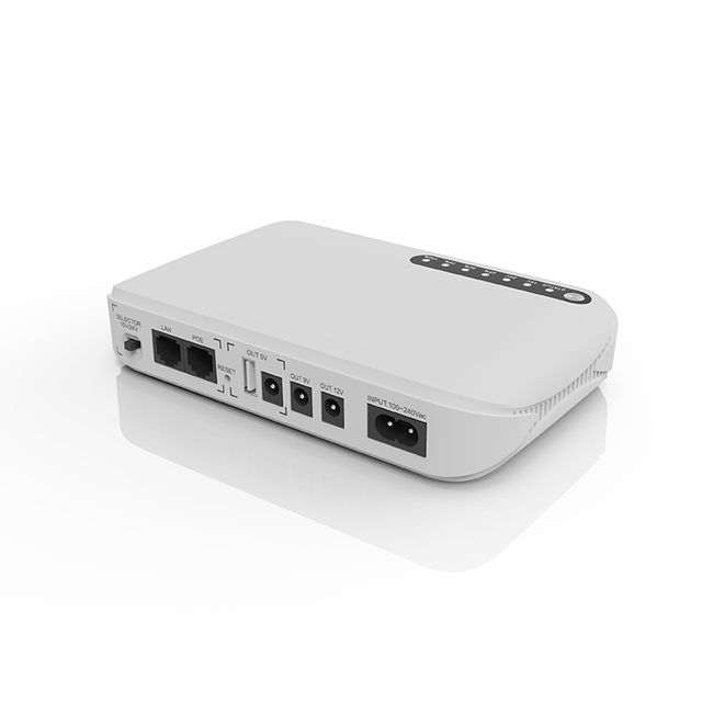 SKE 10000mah Mini UPS Wall-mounted Lithium Battery DC UPS Power 17W Output for Wifi Router in 5V 9V 12V 15V 24V Single Phase