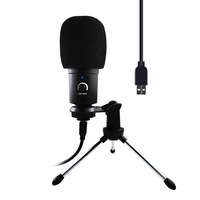 Microphone USB Plug & Play pour Ordinateur, Micro Studio Professionnel avec Trépied pour le Gaming et le Streaming