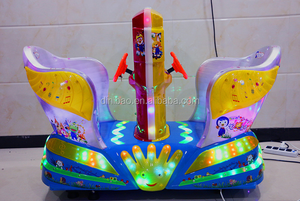 Dinibao Popular parque de atracciones de plástico que funciona con monedas Kiddie Ride Kid Swing Machine para doble jugador 110V-220V - Product Image 2