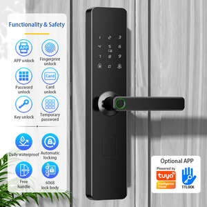 Vân tay Keyless cửa thông minh xử lý khóa bàn phím điện tử ttlock cửa mật khẩu xử lý khóa Bộ - Product Image 5
