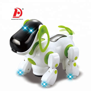 HUADA vendita calda illuminazione musicale elettrica passeggio cucciolo giocattoli intelligente Robot cane <span class=keywords><strong>Pet</strong></span> per i bambini - Product Image 1