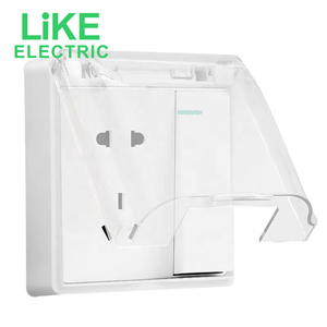 Funda de seguridad para niños, suministro de baño, enchufe doble 86, caja protectora impermeable, enchufe de toma de corriente eléctrica - Product Image 3