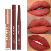 Vente en gros de brillant à lèvres repulpant coffret cadeau de maquillage pour femmes cosmétiques ensemble de crayon à lèvres et de brillant à lèvres livraison directe