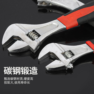 Llave Inglesa Ajustable Worx de 8 Pulgadas, Acero al Carbono, Mordaza Dentada, Mango Antideslizante, Acabado Plateado de Grado Industrial - Product Image 2