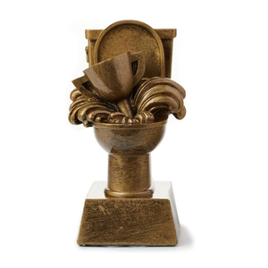 Trofeo Weivista in Resina a Forma di WC per il Peggio del Football Fantasy, 6 Pollici - Product Image 4