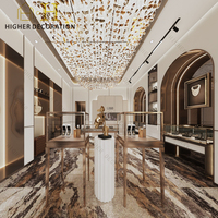 Vitrine de présentation de montres de luxe avec éclairage LED, design professionnel pour magasin de montres
